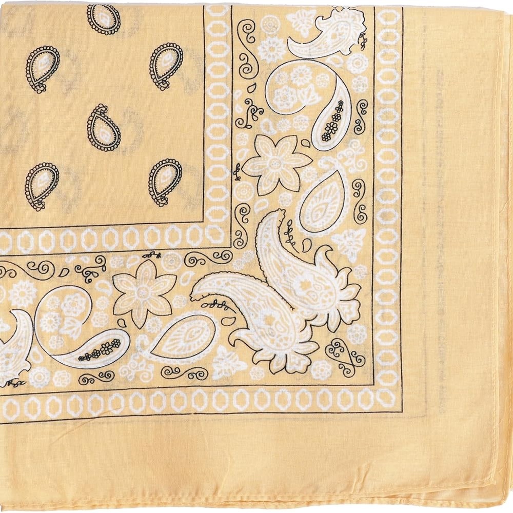 Motique Accessories 22 Inch Cotton Paisley Bandana